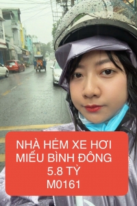 [BÌNH TÂN] HẺM XE HƠI - MIẾU BÌNH ĐÔNG - CHỢ BÌNH LONG - 50M2 - 4 TẦNG - 4PN -0161