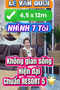 SIÊU PHẨM 1 SẸC KHU LÊ VĂN QUỚI - XE HƠI NGỦ TRONG NHÀ - NỘI THẤT XỊN - 4,5x12M - 5PN - 7.6 TỶ - M0227