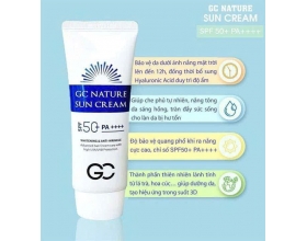 KEM CHỐNG NẮNG GC NATURE SUNCREAM  3 TRONG 1 : CHỐNG NẮNG, NÂNG TONE, DƯỠNG TRẮNG
