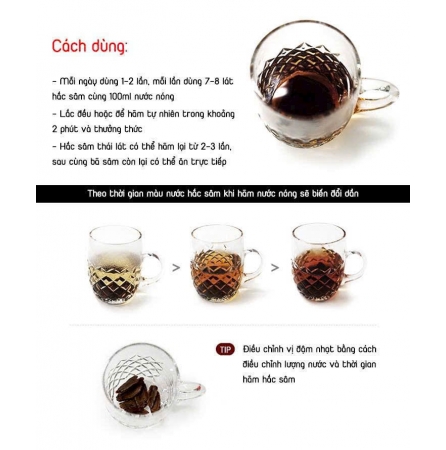 HẮC SÂM KHÔ THÁI LÁT DANDONG HÀN QUỐC