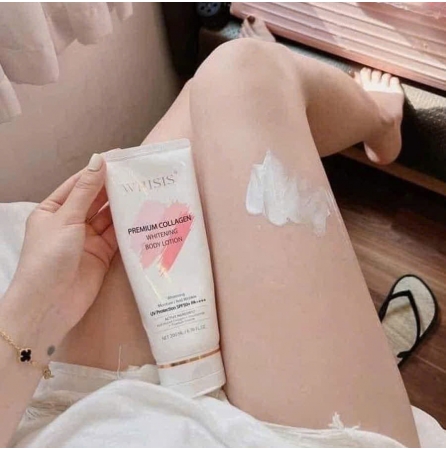 SỮA DƯỚNG TRẮNG DA CHỐNG NẮNG WHISIS PREMIUM COLLAGEN WHITENING BODY LOTION 