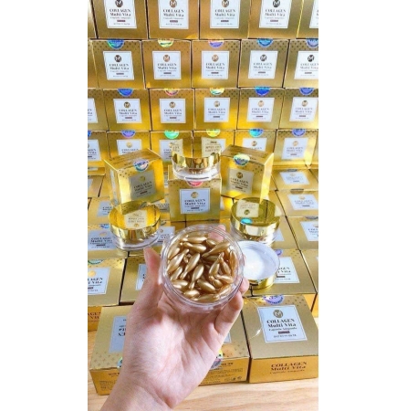 Viên tinh chất dưỡng vitamin, collagen tổng hợp AMMAS MULTI VITA 