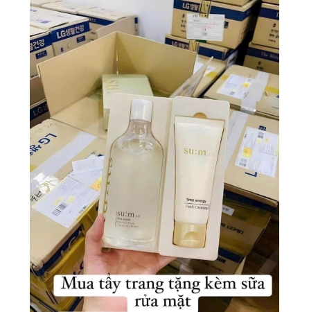 TẨY TRANG - SỮA RỬA MẶT LÀM SÁNG DA SU:M37 SKIN SAVER SPECIAL SET