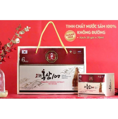 TINH CHẤT HỒNG SÂM 100% KHÔNG ĐƯỜNG, KHÔNG MẬT ONG