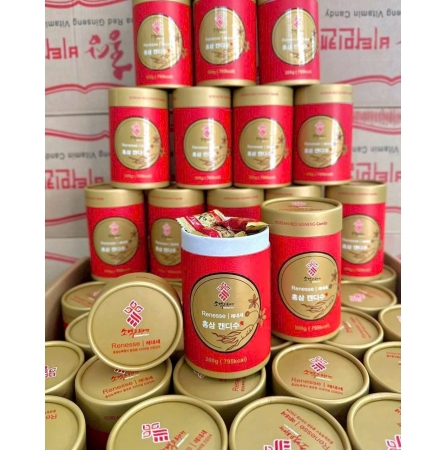 KẸO HỒNG SÂM SOBAEK HỘP RED GINGSENG CANDY KOREA