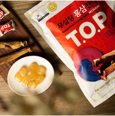 KẸO HỒNG SÂM T.O.P KHÔNG ĐƯỜNG 