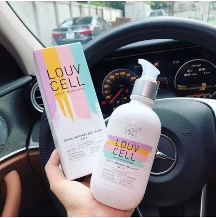 KEM DƯỠNG TRẮNG NÂNG TÔNG BODY - LOUVCELL CRYSTAL WHITENING BODY LOTION BLOOMING MUSK