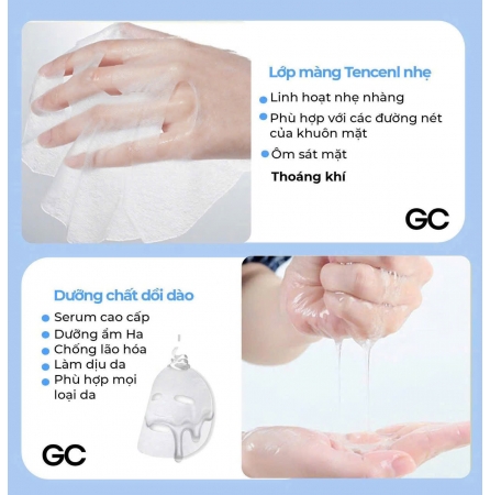 Mặt nạ dưỡng ẩm phục hồi GC - GC Nature Moisture Mask Pack