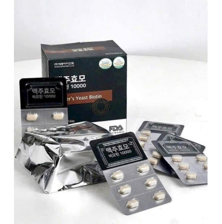 VIÊN UỐNG MỌC TÓC BIOTIN MEN BIA KHÔ SEJONG BIOPHARM 