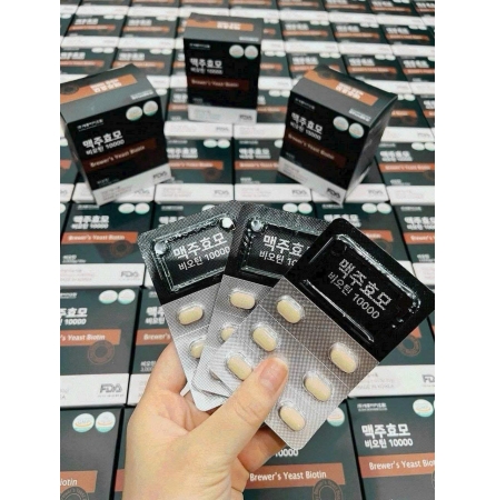 VIÊN UỐNG MỌC TÓC BIOTIN MEN BIA KHÔ SEJONG BIOPHARM 