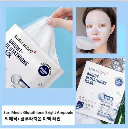 Mặt nạ Dưỡng Trắng Da CHuyên Sâu Sur.Medic+ Bright Glutatione Mask