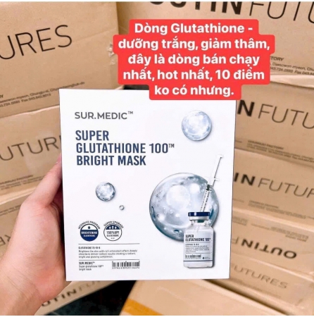 Mặt nạ Dưỡng Trắng Da CHuyên Sâu Sur.Medic+ Bright Glutatione Mask