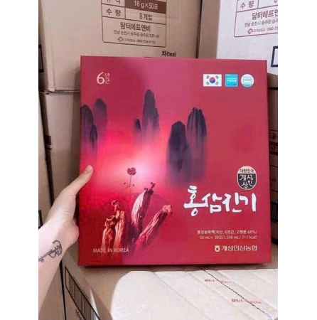 TINH CHẤT NƯỚC HỒNG SÂM NÚI CHINKI NONGHYUP CAO CẤP HÀN QUỐC