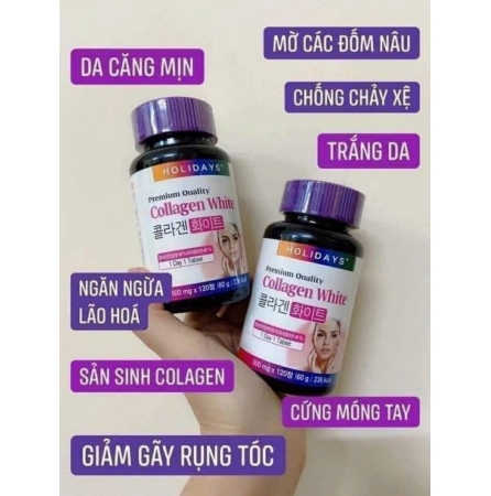 VIÊN UỐNG COLAGEN WHITE HOLIDAYS HÀN QUỐC