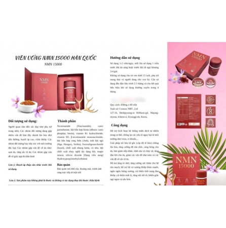 VIÊN UỐNG NMN 15000 TRẺ HÓA VÀ CHỐNG LÃO HÓA TOÀN DIỆN HÀN QUỐC
