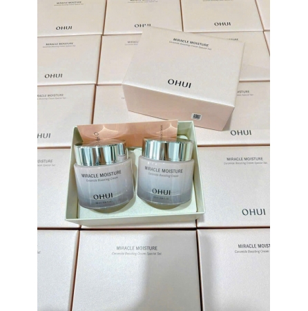 Set Kem Dưỡng OHui Hồng Cấp Ẩm Sáng Da Ohui Moisture Cream 