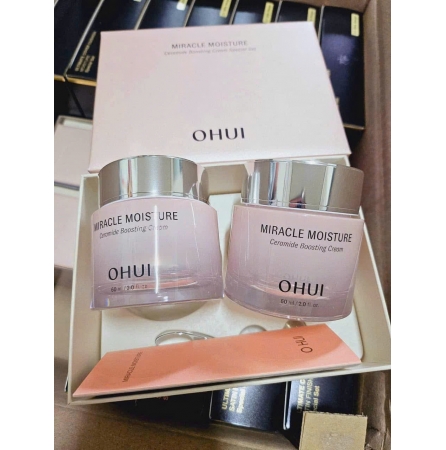 Set Kem Dưỡng OHui Hồng Cấp Ẩm Sáng Da Ohui Moisture Cream 